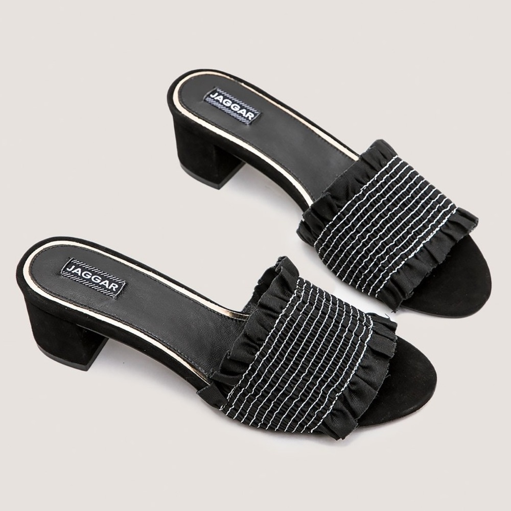 👡 Jagger/Revolve smocked suede sandals